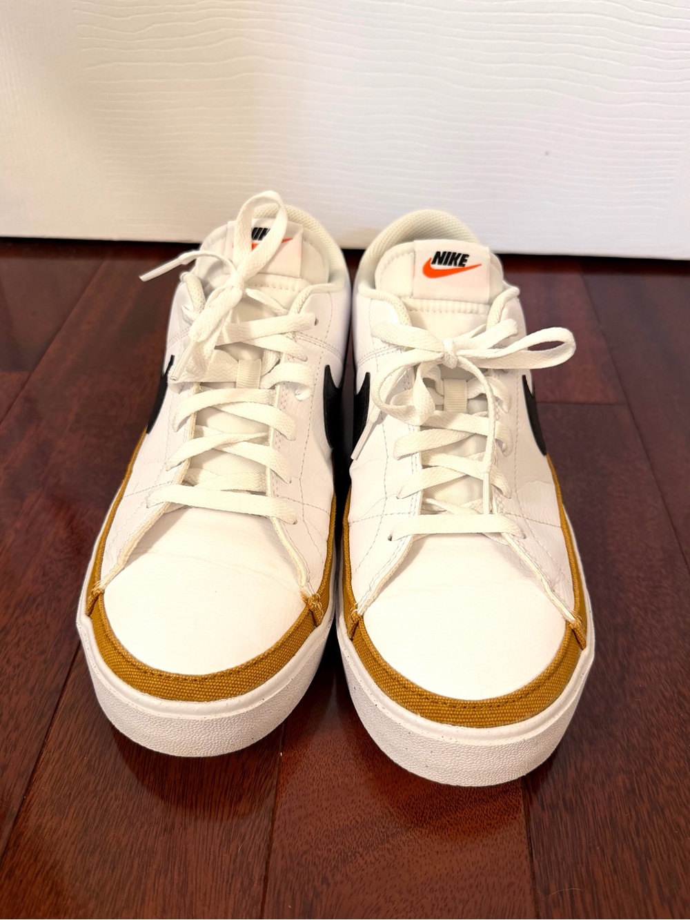 Nike Court Legacy Next Nature Men’s 10.5 White Desert Ochre Black DH3162-100